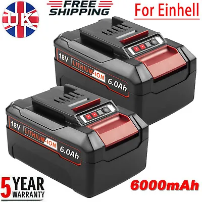 £34.99 • Buy 2X 6.0Ah Lithium-ion Replacement Battery For Einhell 18V PXC X-Change Power Tool