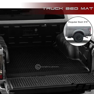 $88 • Buy For 2015-2022 Ford F150 6.5 Ft 78  Blk Rubber Diamond Truck Bed Floor Mat Liner