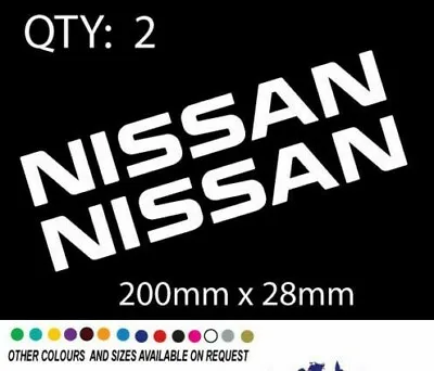WHITE NISSAN Sticker Decal   4x4 Ute Car Sticker • $7.95