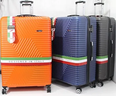 X Large 32  Suitcase 4 Wheel Spinner Lightweight ABS Hard Shell Hand Luggage Bag • £51.99