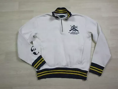 Polo Ralph Lauren Men's R.L Cricket Club 381 Bleeker Sweater 1/4 Zip (M) VTG • $47.98