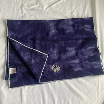 Skidless By Yogitoes Hot Yoga Mat Towel 24 X69  Blue Galaxy Multicolor Tie Dye • $34.99