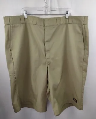 Dickies Shorts Mens Size 48 Tan Khaki Bermuda Long Length Work Casual Loose Fit • $18.38