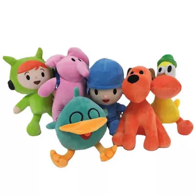 Pocoyo Soft Toys Pocoyo Pato Sleepy Bird Elly Nina And Luna Soft Animal Dolls • $10.60