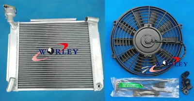 Crossflow Alu Radiator+FAN For MG A MGA 1500 1600 1622 DE LUXE Twin Cam 55-62 MT • $175