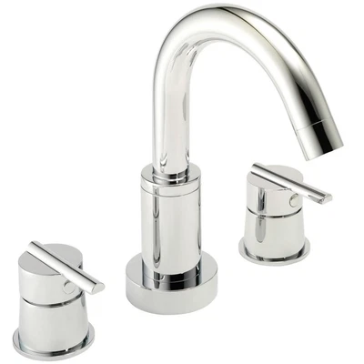 £34.99 • Buy Luxury Francis Pegler Chrome Deck Mounted 3 Hole Basin Mixer With Flip Waste New