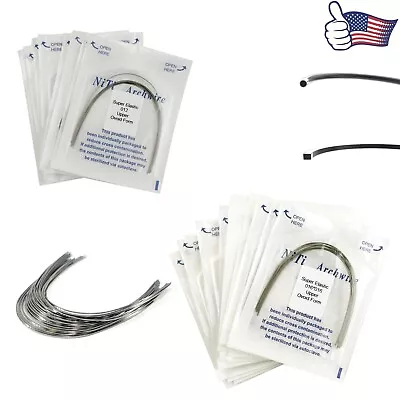 100PCS Dental Orthodontic Arch Wire Niti Super Elastic Round Rectangular Ovoid • $29.99