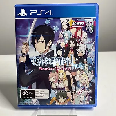 CONCEPTION PLUS Maidens Of The Twelve Stars Playstation 4 PS4 PAL Video Game VGC • $65