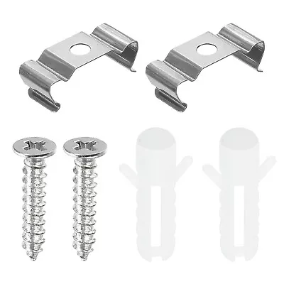 50x T5 Clips Bracket Hanger Fluorescent Tube Light Fixture Holder Clamps Screws • £11.55