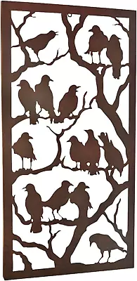 Night Of The Ravens Wall Sculpture 11 Inch Antique Black Finish • $124.88