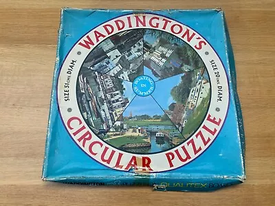 Vintage Waddingtons Circular Jigsaw Puzzle 500 Pcs - Size 20 Inches Diameter • £4.99