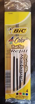 BIC 4 Color Ball Pen Refill  Black Red Green Blue • $8