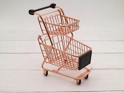 Rose Gold Mini Shopping Cart | Shopping Cart Toy  | Desk Deco | Tape Holder • $13.49
