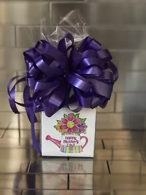 Mother's Day Cookie Gift Basket-Box Wrapped With Purple Bow Card Included • $8.75