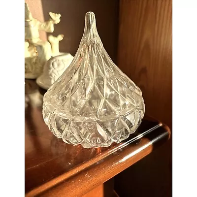 Shannon Lead Crystal Handcrafted Hershey Kiss Candy Dish EUC No Chips Or Cracks • $25