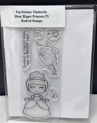 Kindred Stamps CINDERELLA Glass Slipper Disney Princess Mice Rubber Stamps Rare • $24.98