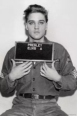 Elvis Presley-Enlistment Photo Poster Rolled 24 X 36 • $13.49