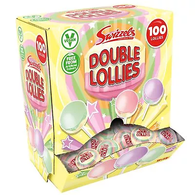 Swizzels Double Lollies Sweets Dispenser Box Vegan Friendly Sweets (100 Lollipo • £8.99