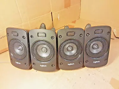 4 X Logitech Thx Speakers + WALL MOUNTABLE BRACKETS • £55