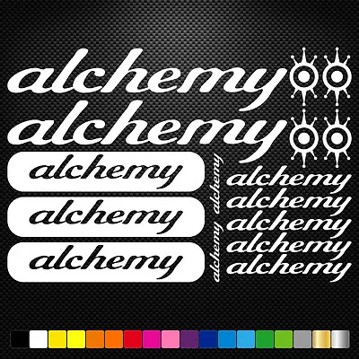 Fits  Alchemy Bikes Stickers Sheet Frame Cycles Cycling Bicycle Mtb Road • $15.42