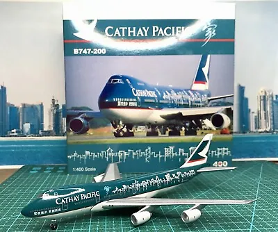 Cathay Pacific Aeroclassics 1:400 Boeing 747-200 Reg: B-HIB Spirit Of Hong Kong • $199.75