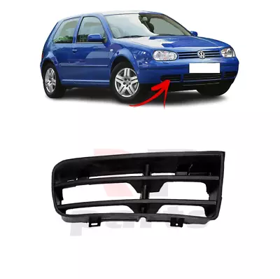 For Vw Golf Mk4 1997-2006 New Front Bumper Foglight Grille Cover Black Right O/s • $16.04