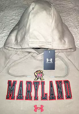 New Under Armour Mens Size Xl Maryland Terrapins Collegiate Hoodie-msrp $65.00 • $29