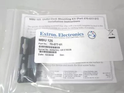 $4.99 • Buy Extron MBU 125 70-077-01 Low-Profile Mount Kit Audio Visual Hardware Brand Name.