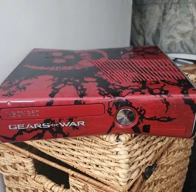 $70 • Buy Microsoft Xbox 360 S Gears Of War 3 Limited Edition 320GB Red & Black Console...