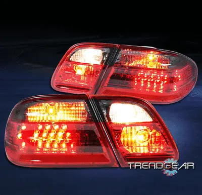 For 1996-2002 Mercedes-Benz W210 E300 E320 E430 Sedan LED Tail Lights Red/Smoke • $116.95