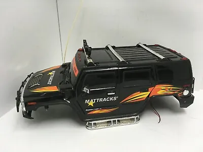 H2 HUMMER Crawler Body 18  Inch - Mattracks RADIO SHACK RC 1:8 SCX10 Hard Body • $54.99