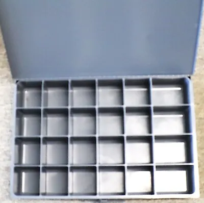 Metal 24 Hole Storage Bin-cabinet-tray For Nuts  +    Bolts  +  Etc • $34.87
