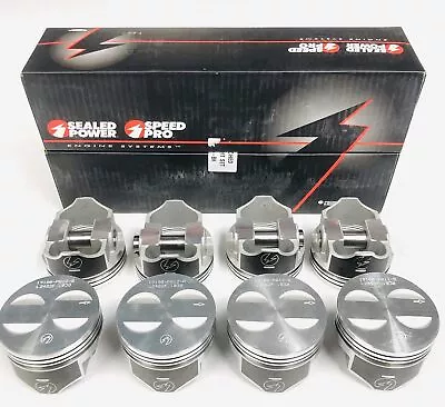 SPEED PRO Forged Coated Flat Top 4vr Pistons Set/8 For Ford SB 289 302 5.0L 040 • $374.32