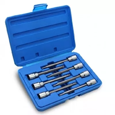 3/8 Extra Long Torx Bit Socket Set 7pc S2 Bits With CASE NEW • $18.95