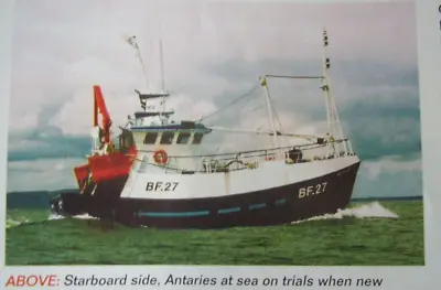 Original Model Boat Plan 2010 Antaries Modern Fishing Trawler • $12.62