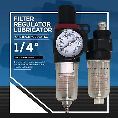 Air Pressure Regulator Compressor Moisture Trap Filter Oil Water Separator • $25