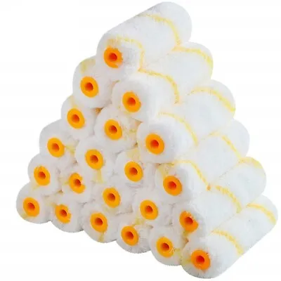 Reusable Paint Roller Covers 4 Inch Soft Woven 1/2  Nap For Paint Roller Brush • $10.88