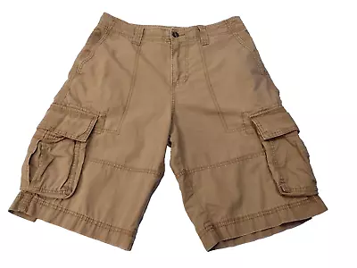 Mossimo Supply Co.  Men’s Cargo Shorts Tan Cotton Flat Front Casual Size 30 • $9