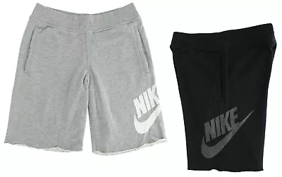 Nike Men's Alumni Shorts 633465 Elastic Waistband 100% Cotton Athletic Shorts • $29.99