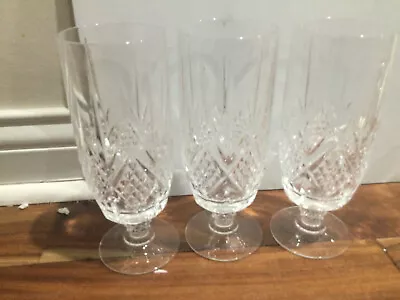 Cristal D'Arques Durand Fontenay Three Iced Tea Goblets Glasses MINT • $29.19