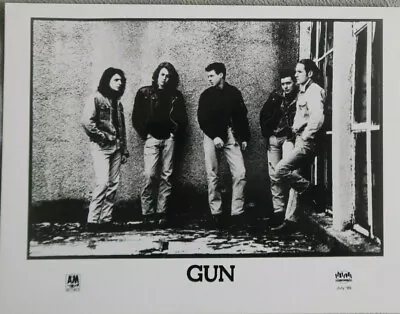 GUN AM Records Publicity Music Photo 8x10 Original Vintage • $14