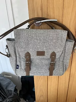 Mamas & Papas Nappy Changing Bag/backpack Moon Grey Parquet Ltd Ed • £35