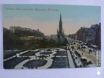 Old Postcard Princes Street Edinburgh Scotland • £0.99