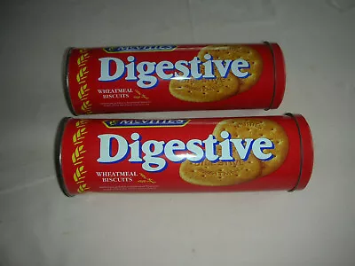 2 X VINTAGE McVITIES DIGESTIVE BISCUIT TINS • £15