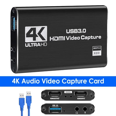 $25.79 • Buy 4K Full HD Audio Video Capture Card USB 3.0 HDMI Video Capture Adapter Device US