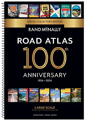 Rand McNally 2024 Large Scale Road Atlas - 100th Anniversary Collector's Edition • $49.99