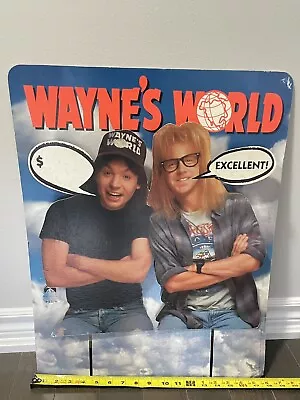 Waynes World 1992 VHS Standee Video Store Display Promo Paramount Home Video • $90