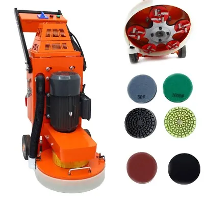 220V Concrete Floor Grinder Epoxy Floor Grinding Polishing Machine 16.9  Pad • $1615.86