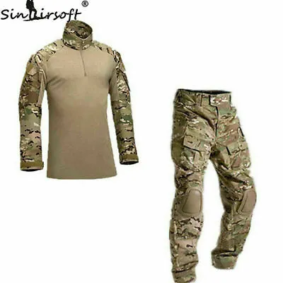 £45.63 • Buy Men Work Army G3 Combat Uniform Shirt&Pants Set Military Airsoft MultiCam Camo