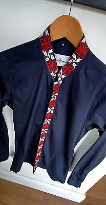 Mens Madcap England Avory 60s Retro Vintage Nehru/mandarin Floral Collar Shirt  • £16.95